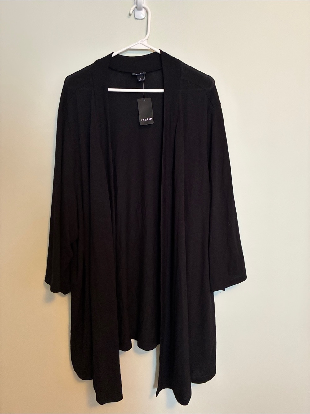 torrid Black Open-Front Lightweight Cardigan